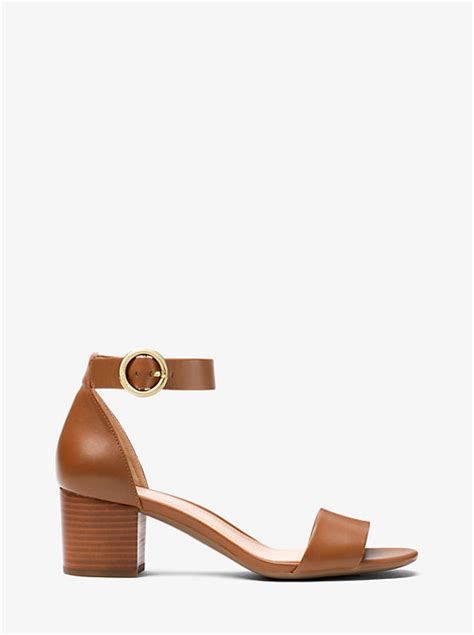 michael kors lena leather sandal|Lena Leather Sandal .